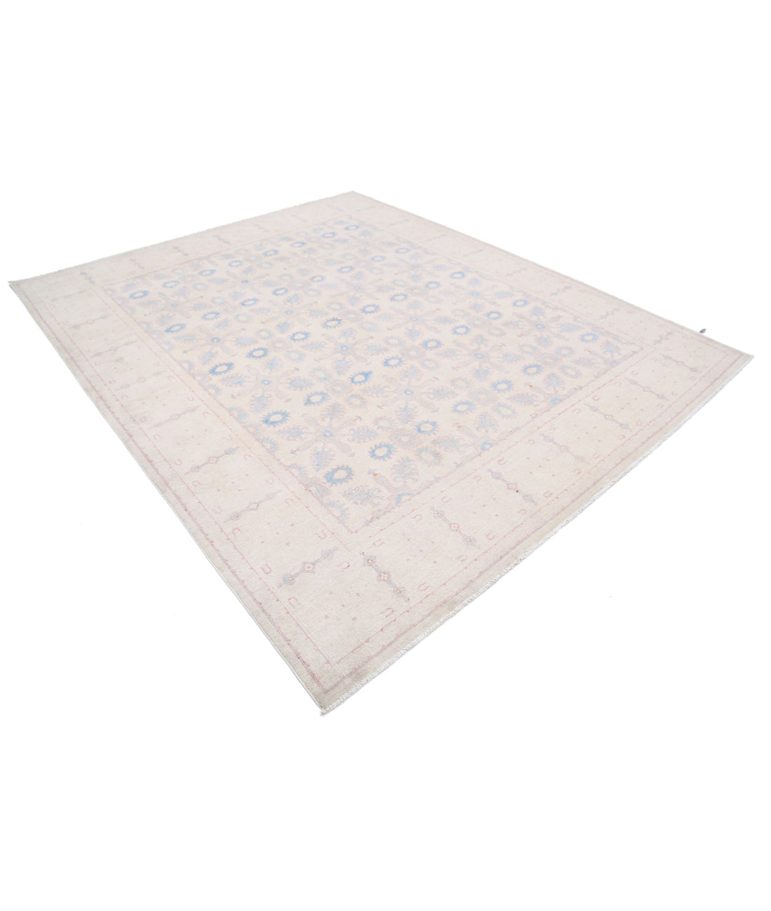 Serenity 8'0'' X 9'7'' Hand-Knotted Wool Rug 8'0'' x 9'7'' (240 X 288) / Ivory / Ivory