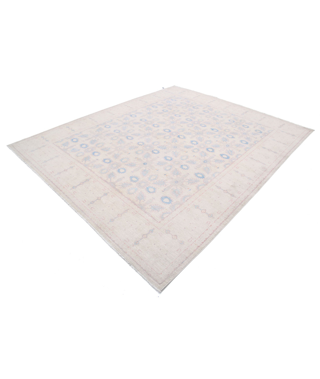 Serenity 8'0'' X 9'7'' Hand-Knotted Wool Rug 8'0'' x 9'7'' (240 X 288) / Ivory / Ivory