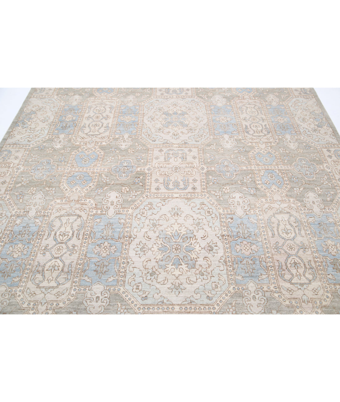 Serenity 7'8'' X 9'8'' Hand-Knotted Wool Rug 7'8'' x 9'8'' (230 X 290) / Green / N/A