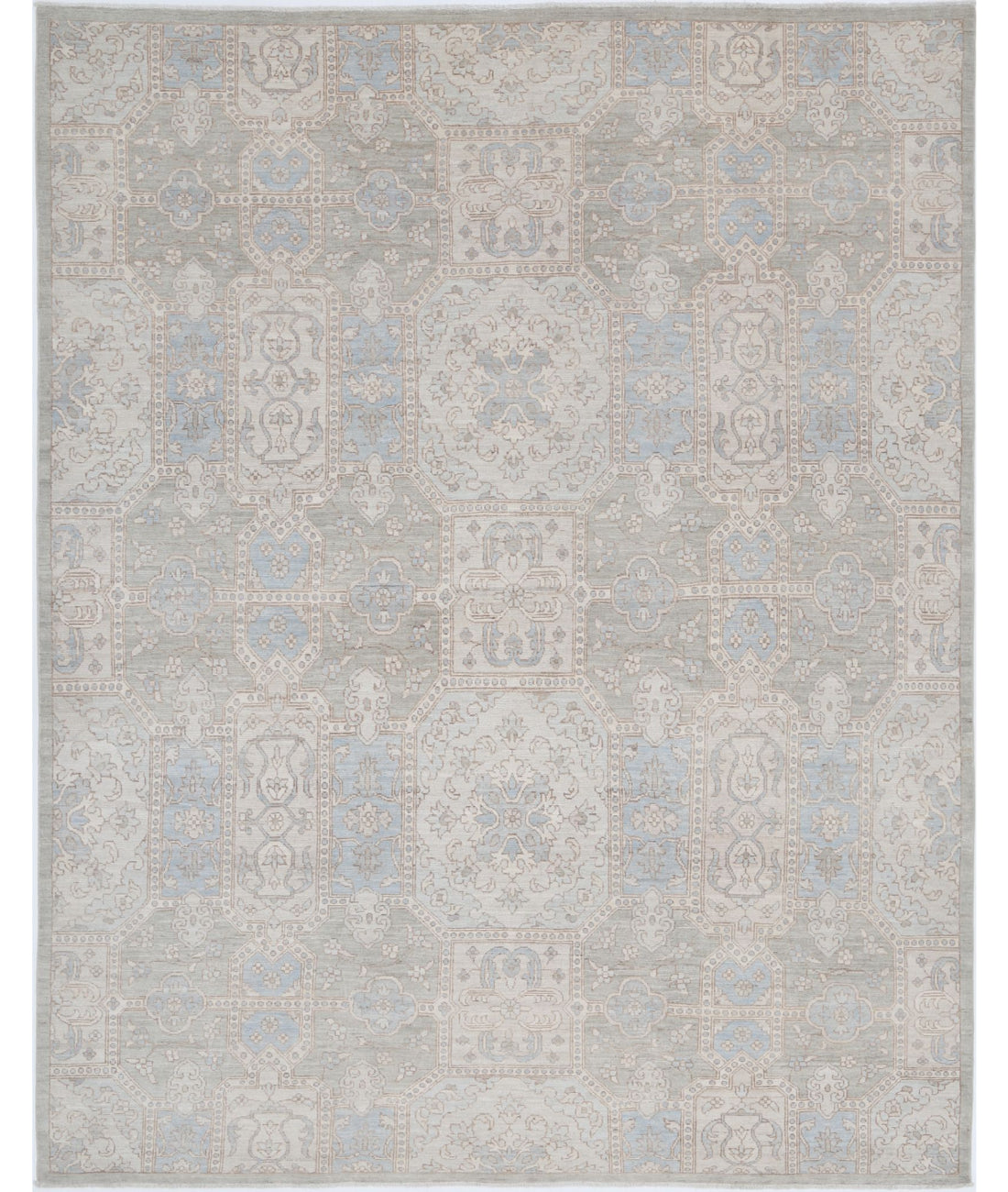 Serenity 7'8'' X 9'8'' Hand-Knotted Wool Rug 7'8'' x 9'8'' (230 X 290) / Green / N/A