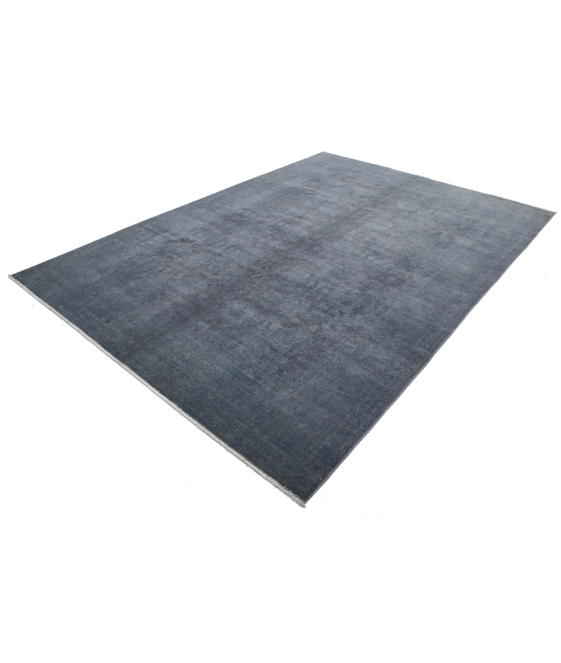 Overdye 7'4'' X 10'2'' Hand-Knotted Wool Rug 7'4'' x 10'2'' (220 X 305) / Grey / Grey