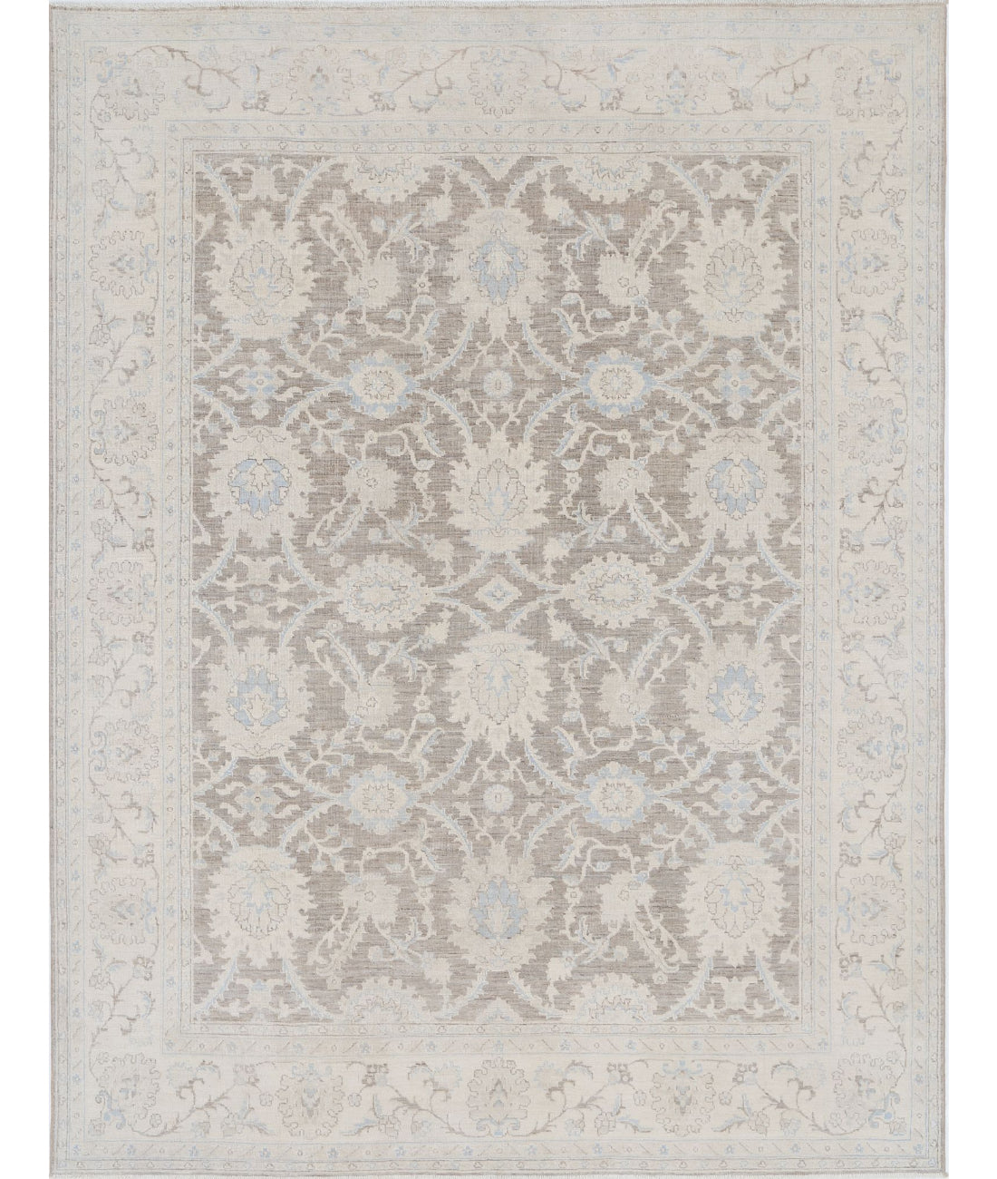 Serenity 7'7'' X 9'9'' Hand-Knotted Wool Rug 7'7'' x 9'9'' (228 X 293) / Brown / Ivory