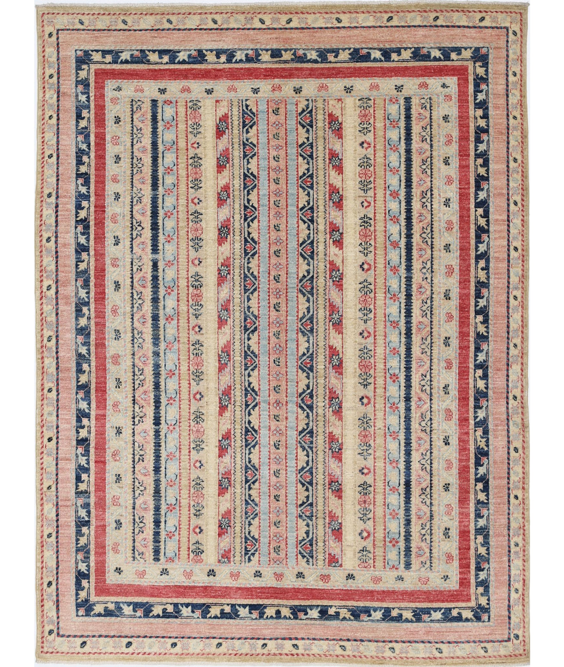 Shaal 4'10'' X 6'7'' Hand-Knotted Wool Rug 4'10'' x 6'7'' (145 X 198) / Multi / Multi