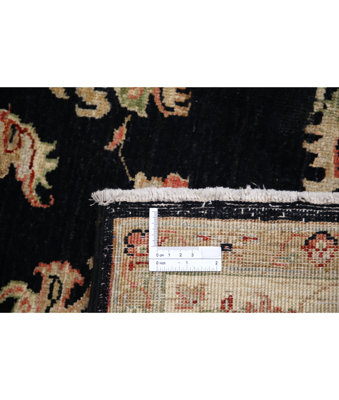 Ziegler 5'0'' X 6'9'' Hand-Knotted Wool Rug 5'0'' x 6'9'' (150 X 203) / Black / Ivory