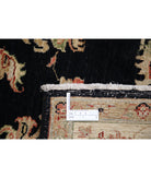 Ziegler 5'0'' X 6'9'' Hand-Knotted Wool Rug 5'0'' x 6'9'' (150 X 203) / Black / Ivory