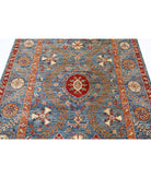 Suzani 4'10'' X 6'7'' Hand-Knotted Wool Rug 4'10'' x 6'7'' (145 X 198) / Blue / Blue