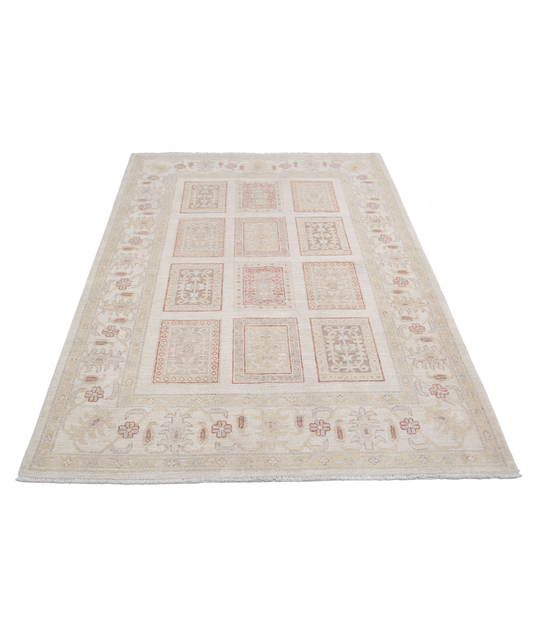 Serenity 4'10'' X 6'5'' Hand-Knotted Wool Rug 4'10'' x 6'5'' (145 X 193) / Ivory / Ivory