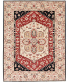 Ziegler 4'10'' X 6'2'' Hand-Knotted Wool Rug 4'10'' x 6'2'' (145 X 185) / Black / Ivory