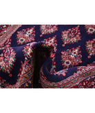 Kashan 4'4'' X 6'9'' Hand-Knotted Wool Rug 4'4'' x 6'9'' (130 X 203) / Blue / Red