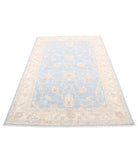 Serenity 4'9'' X 6'11'' Hand-Knotted Wool Rug 4'9'' x 6'11'' (143 X 208) / Blue / Ivory