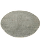 Overdye 5'4'' X 5'6'' Hand-Knotted Wool Rug 5'4'' x 5'6'' (160 X 165) / Grey / Grey