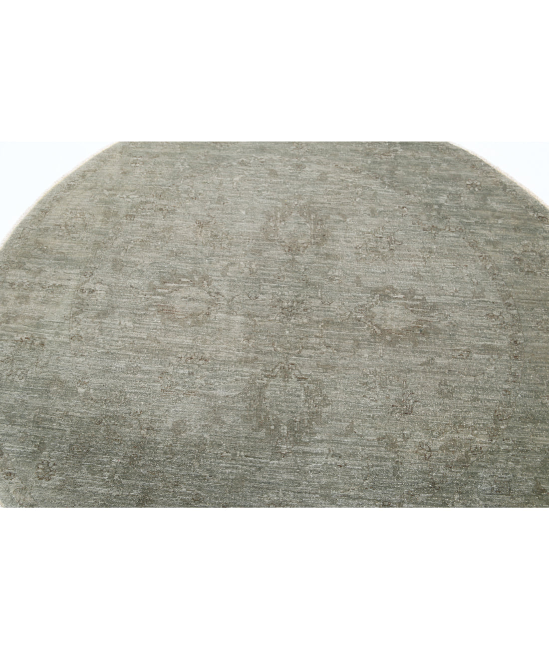 Overdye 5'4'' X 5'6'' Hand-Knotted Wool Rug 5'4'' x 5'6'' (160 X 165) / Grey / Grey