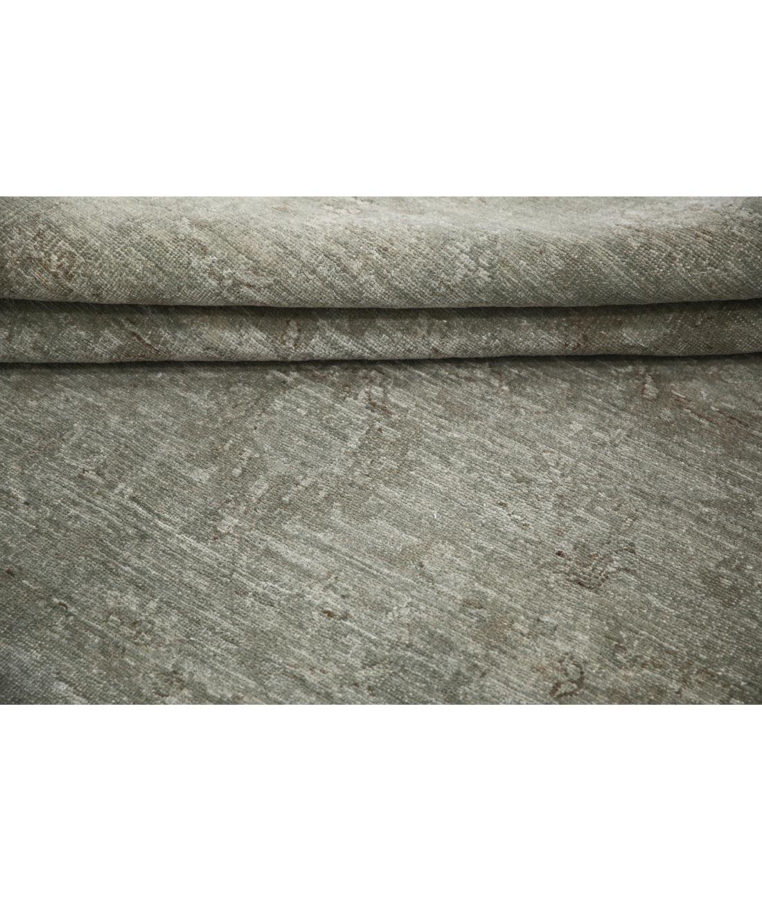 Overdye 5'4'' X 5'6'' Hand-Knotted Wool Rug 5'4'' x 5'6'' (160 X 165) / Grey / Grey