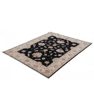 Ziegler 4'11'' X 6'3'' Hand-Knotted Wool Rug 4'11'' x 6'3'' (148 X 188) / Black / Ivory