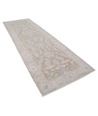 Serenity 4'2'' X 12'1'' Hand-Knotted Wool Rug 4'2'' x 12'1'' (125 X 363) / Green / Ivory