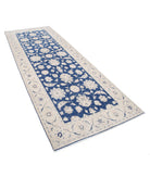 Serenity 3'11'' X 10'5'' Hand-Knotted Wool Rug 3'11'' x 10'5'' (118 X 313) / Blue / Ivory