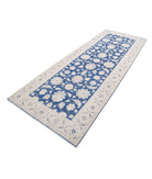 Serenity 3'11'' X 10'5'' Hand-Knotted Wool Rug 3'11'' x 10'5'' (118 X 313) / Blue / Ivory