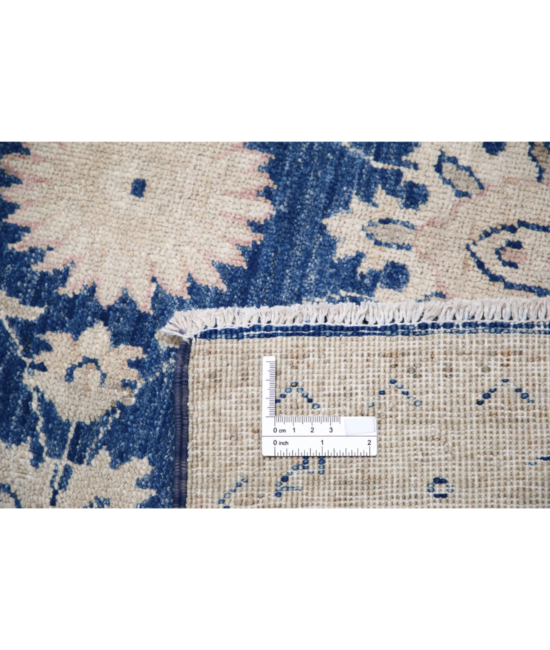 Serenity 3'11'' X 10'5'' Hand-Knotted Wool Rug 3'11'' x 10'5'' (118 X 313) / Blue / Ivory