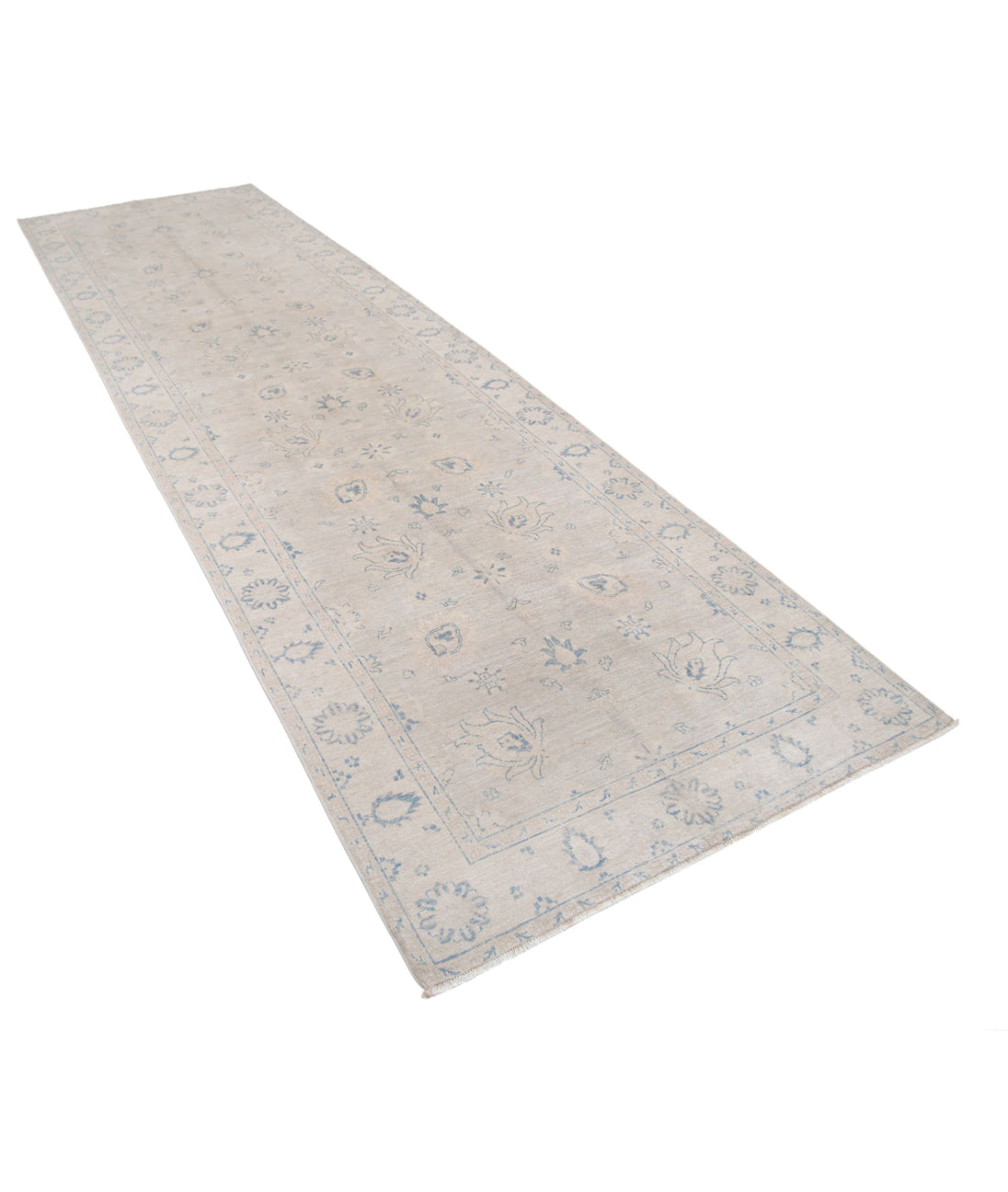 Serenity 3'11'' X 13'9'' Hand-Knotted Wool Rug 3'11'' x 13'9'' (118 X 413) / Brown / Ivory