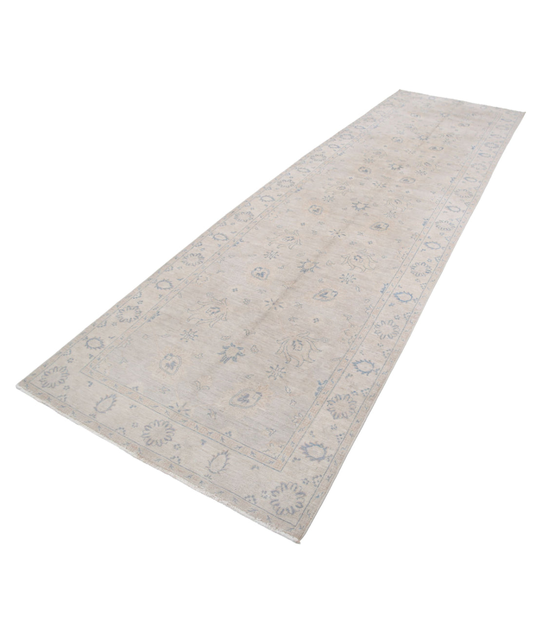 Serenity 3'11'' X 13'9'' Hand-Knotted Wool Rug 3'11'' x 13'9'' (118 X 413) / Brown / Ivory