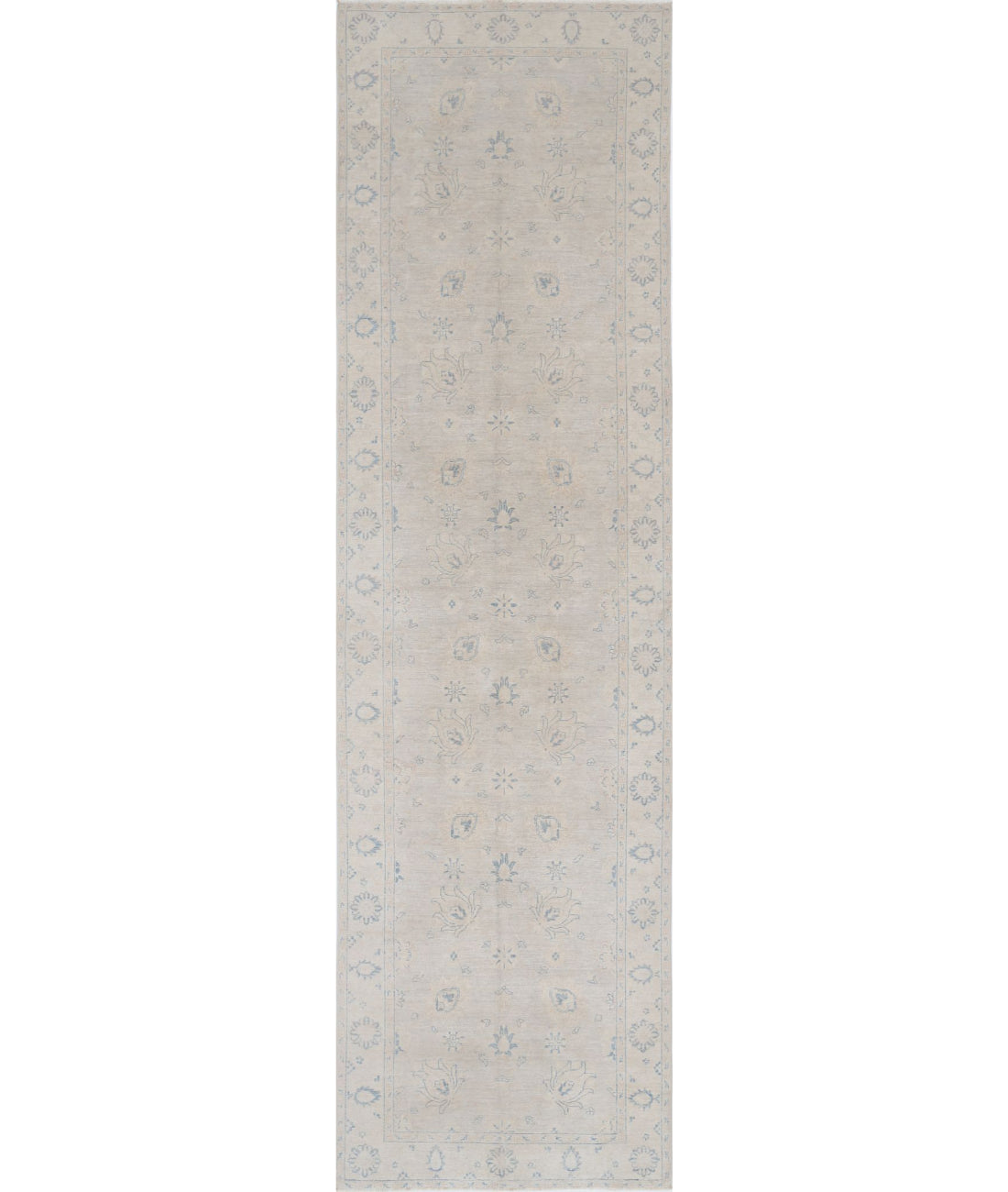 Serenity 3'11'' X 13'9'' Hand-Knotted Wool Rug 3'11'' x 13'9'' (118 X 413) / Brown / Ivory