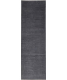 Overdye 3'1'' X 10'6'' Hand-Knotted Wool Rug 3'1'' x 10'6'' (93 X 315) / Grey / Grey