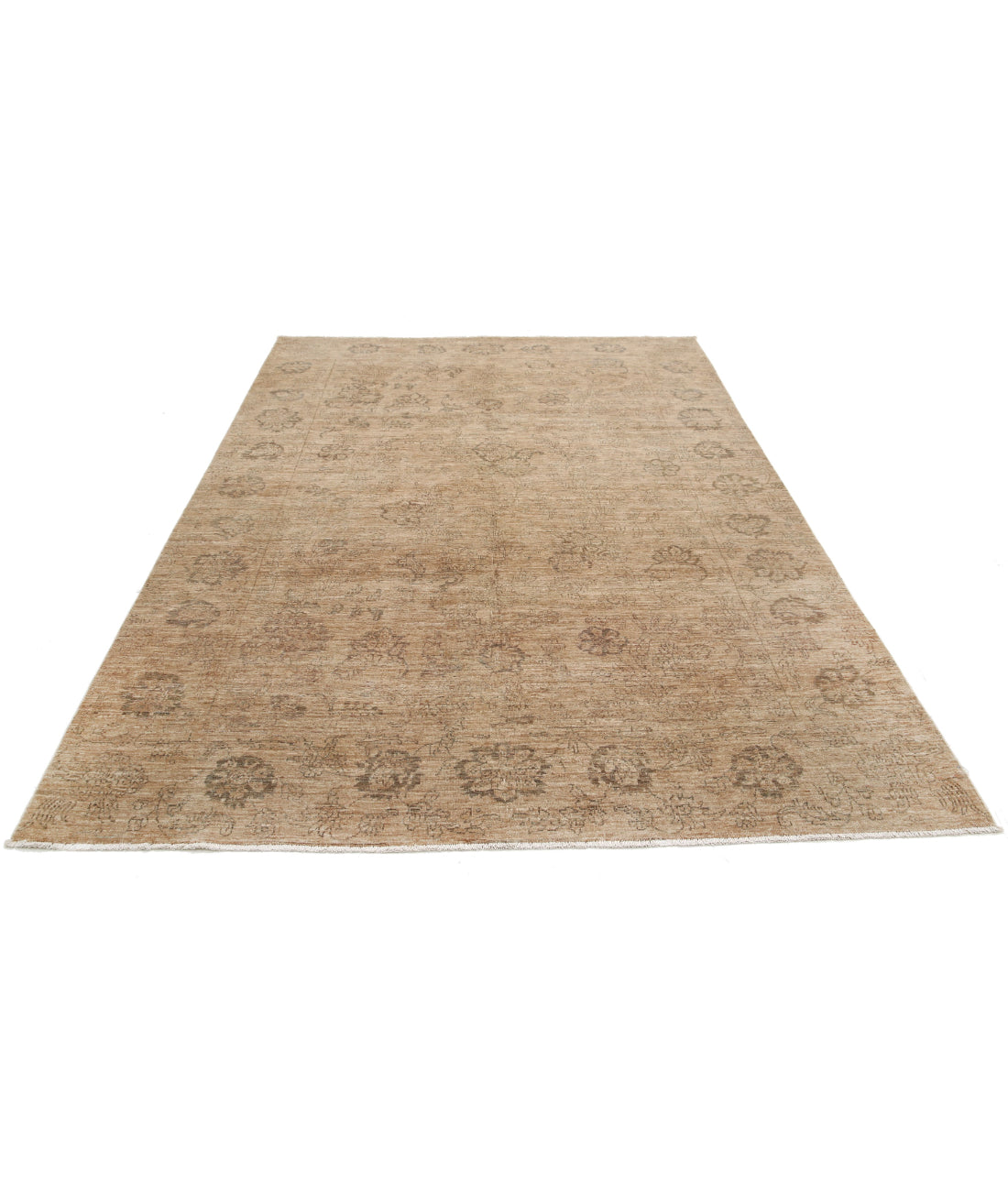 Ziegler 6'6'' X 9'3'' Hand-Knotted Wool Rug 6'6'' x 9'3'' (195 X 278) / Brown / Brown