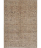 Ziegler 6'6'' X 9'3'' Hand-Knotted Wool Rug 6'6'' x 9'3'' (195 X 278) / Brown / Brown