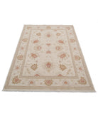 Ziegler 4'1'' X 5'11'' Hand-Knotted Wool Rug 4'1'' x 5'11'' (123 X 178) / Ivory / Ivory