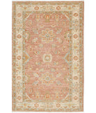 Ziegler 3'0'' X 4'8'' Hand-Knotted Wool Rug 3'0'' x 4'8'' (90 X 140) / Brown / Ivory