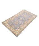 Ziegler 2'11'' X 5'1'' Hand-Knotted Wool Rug 2'11'' x 5'1'' (88 X 153) / Grey / Ivory