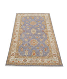 Ziegler 2'11'' X 5'1'' Hand-Knotted Wool Rug 2'11'' x 5'1'' (88 X 153) / Grey / Ivory