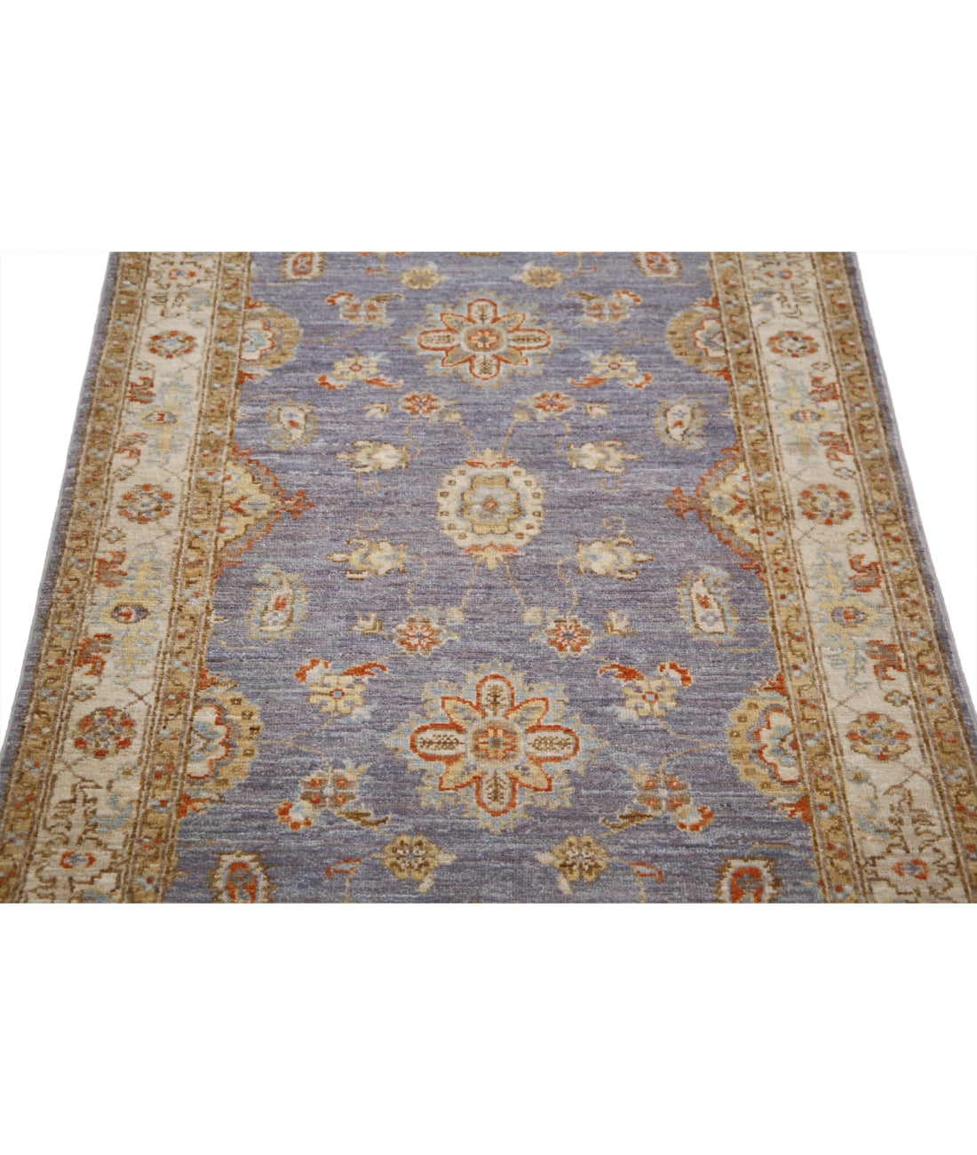 Ziegler 2'11'' X 5'1'' Hand-Knotted Wool Rug 2'11'' x 5'1'' (88 X 153) / Grey / Ivory