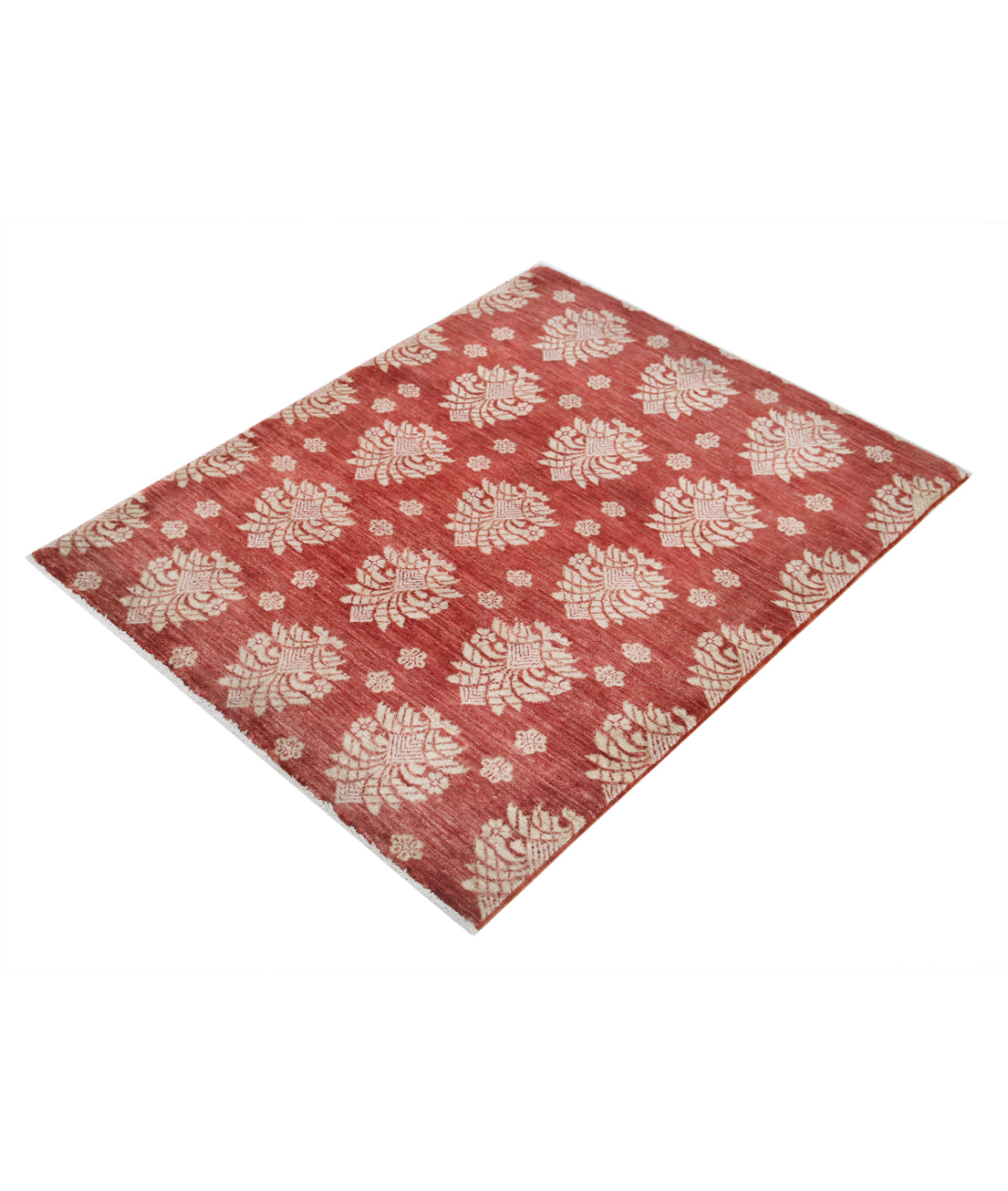 Ziegler 3'2'' X 4'0'' Hand-Knotted Wool Rug 3'2'' x 4'0'' (95 X 120) / Red / Red