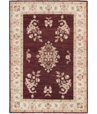 Ziegler 3'5'' X 4'11'' Hand-Knotted Wool Rug 3'5'' x 4'11'' (103 X 148) / Brown / Ivory