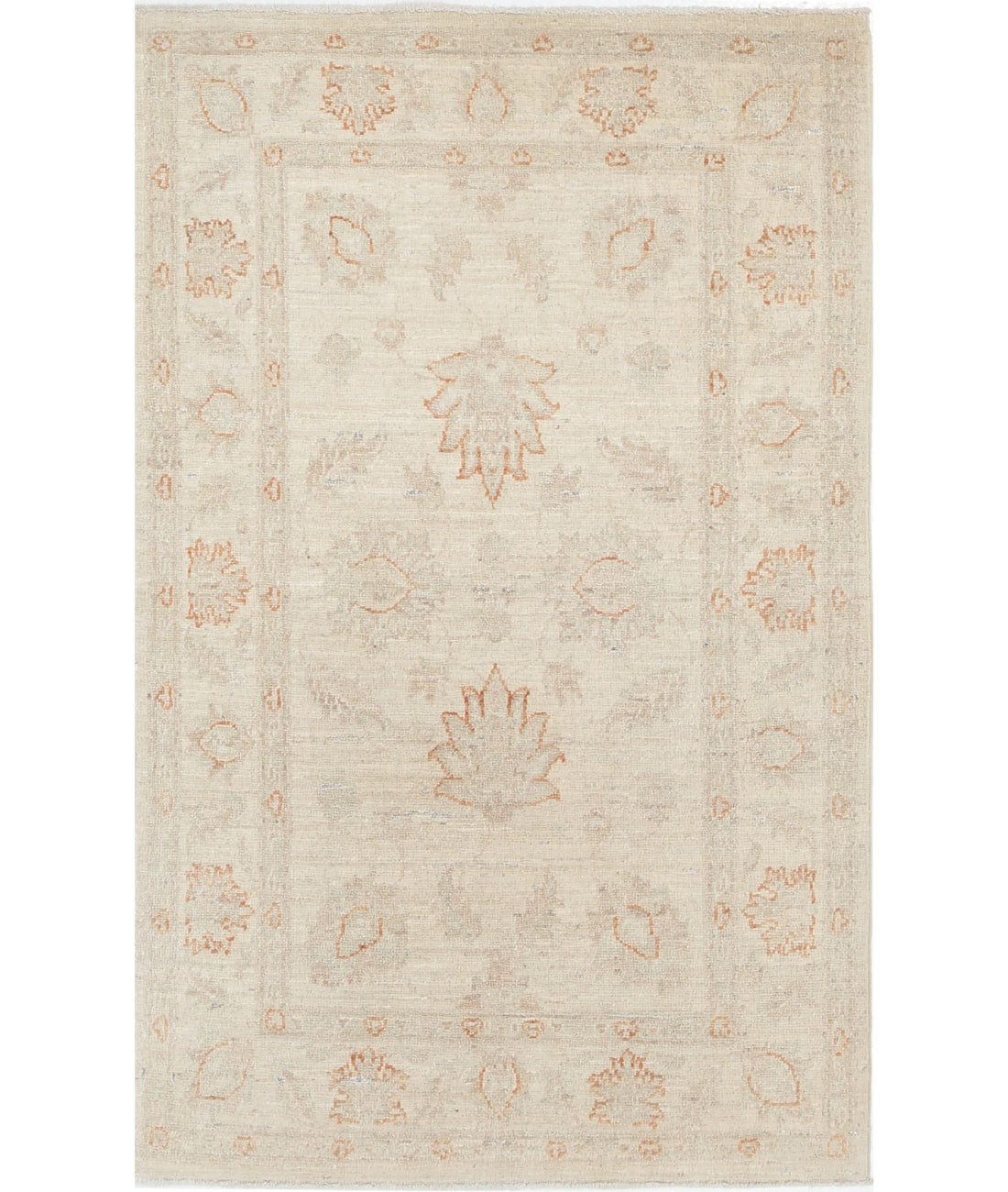 Serenity 2'6'' X 4'1'' Hand-Knotted Wool Rug 2'6'' x 4'1'' (75 X 123) / Ivory / Ivory