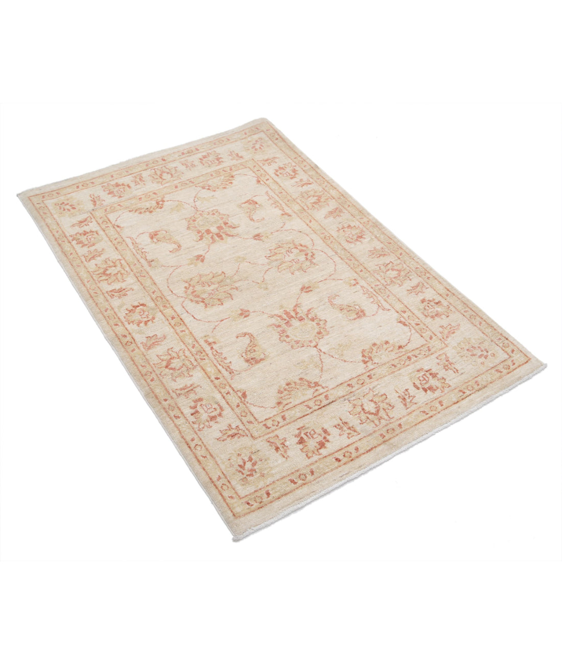 Serenity 2'9'' X 4'0'' Hand-Knotted Wool Rug 2'9'' x 4'0'' (83 X 120) / Ivory / Ivory