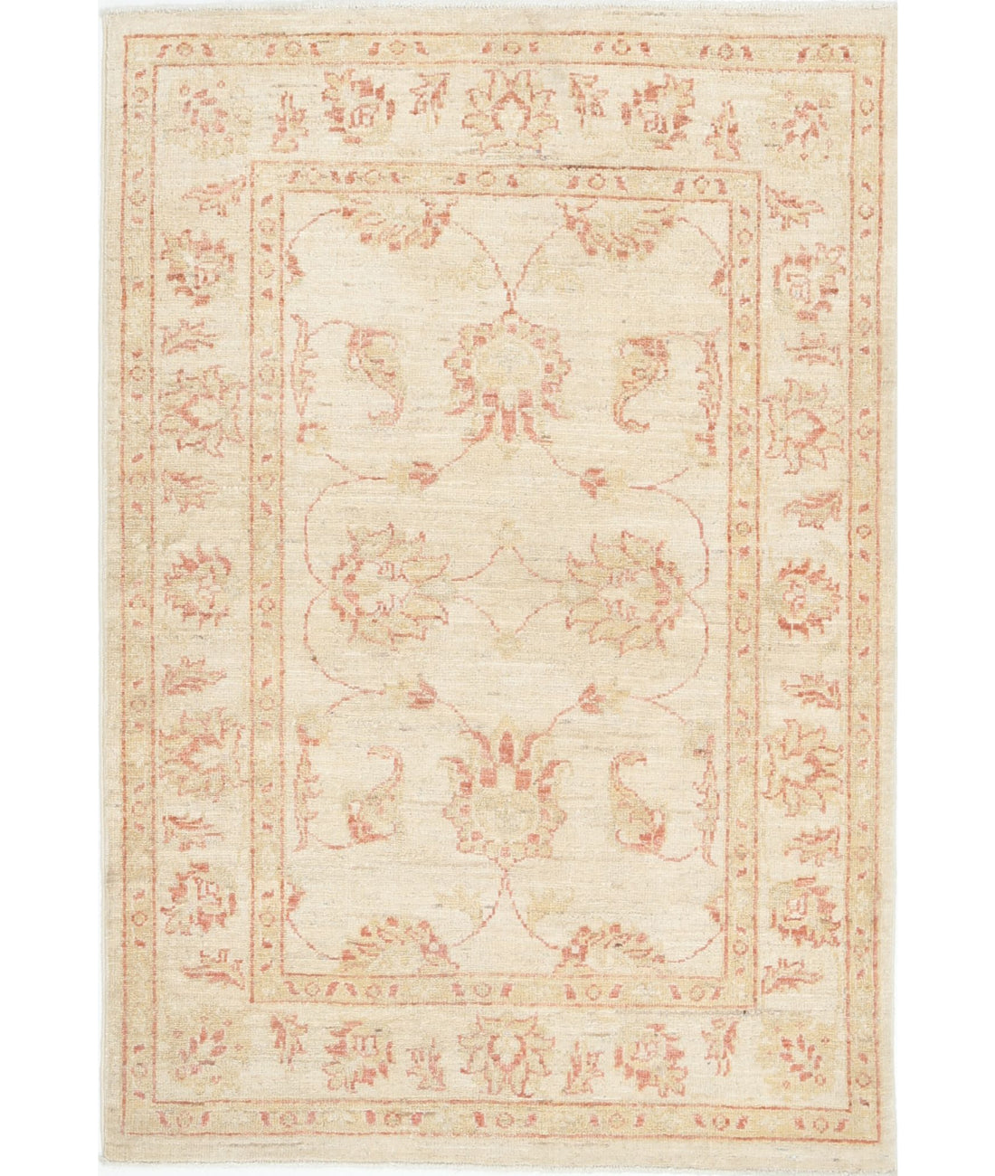 Serenity 2'9'' X 4'0'' Hand-Knotted Wool Rug 2'9'' x 4'0'' (83 X 120) / Ivory / Ivory