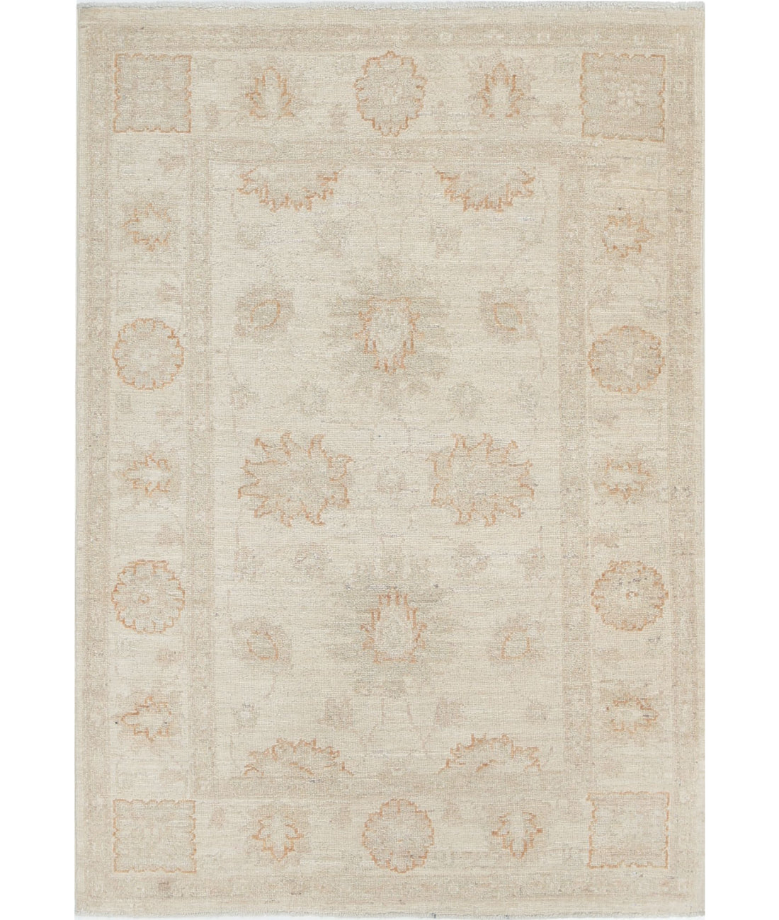 Serenity 2'10'' X 4'1'' Hand-Knotted Wool Rug 2'10'' x 4'1'' (85 X 123) / Ivory / Ivory