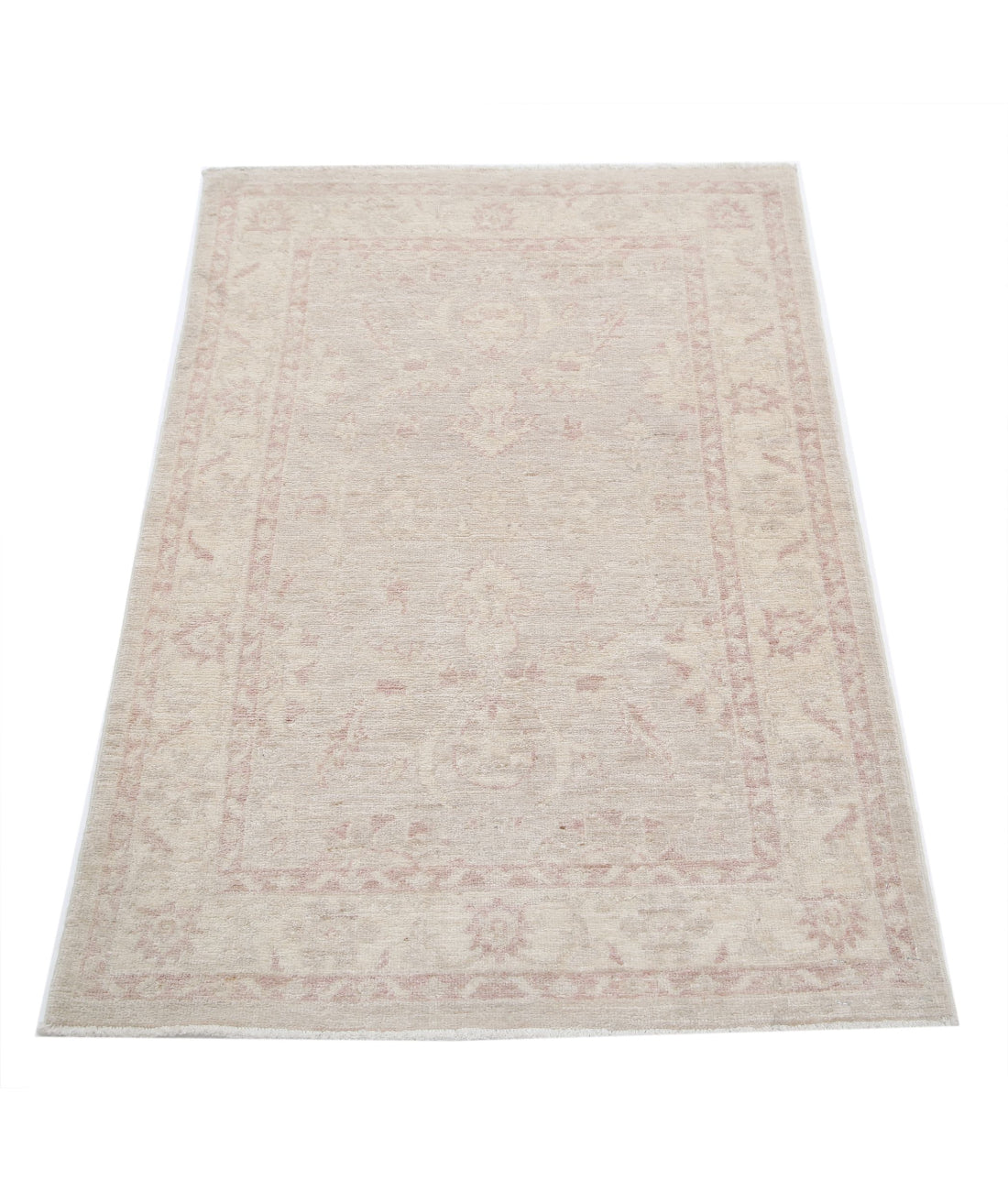 Serenity 2'7'' X 3'11'' Hand-Knotted Wool Rug 2'7'' x 3'11'' (78 X 118) / Grey / Ivory