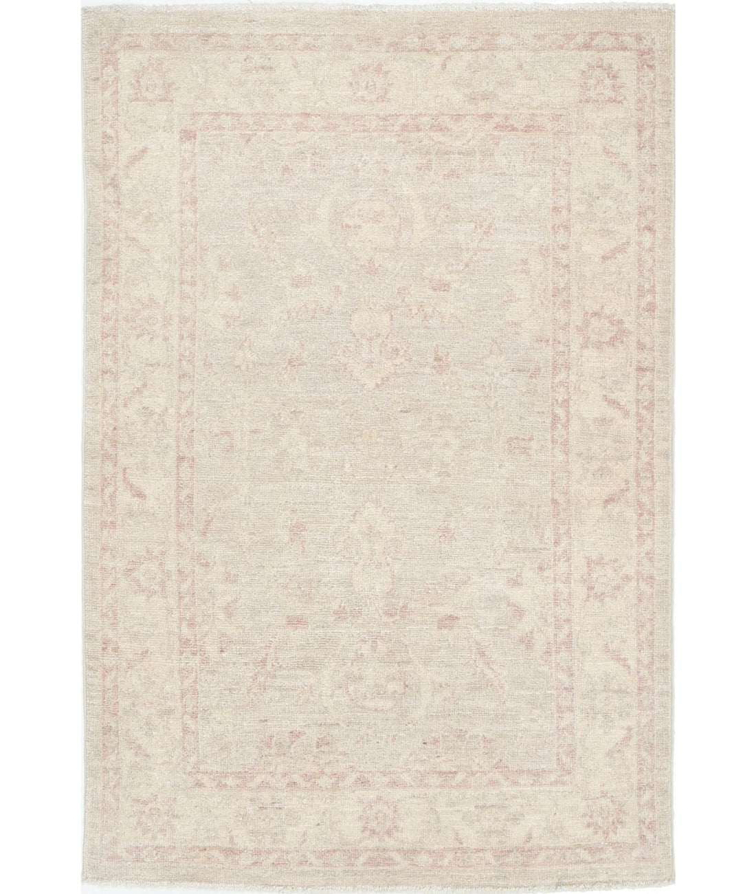 Serenity 2'7'' X 3'11'' Hand-Knotted Wool Rug 2'7'' x 3'11'' (78 X 118) / Grey / Ivory