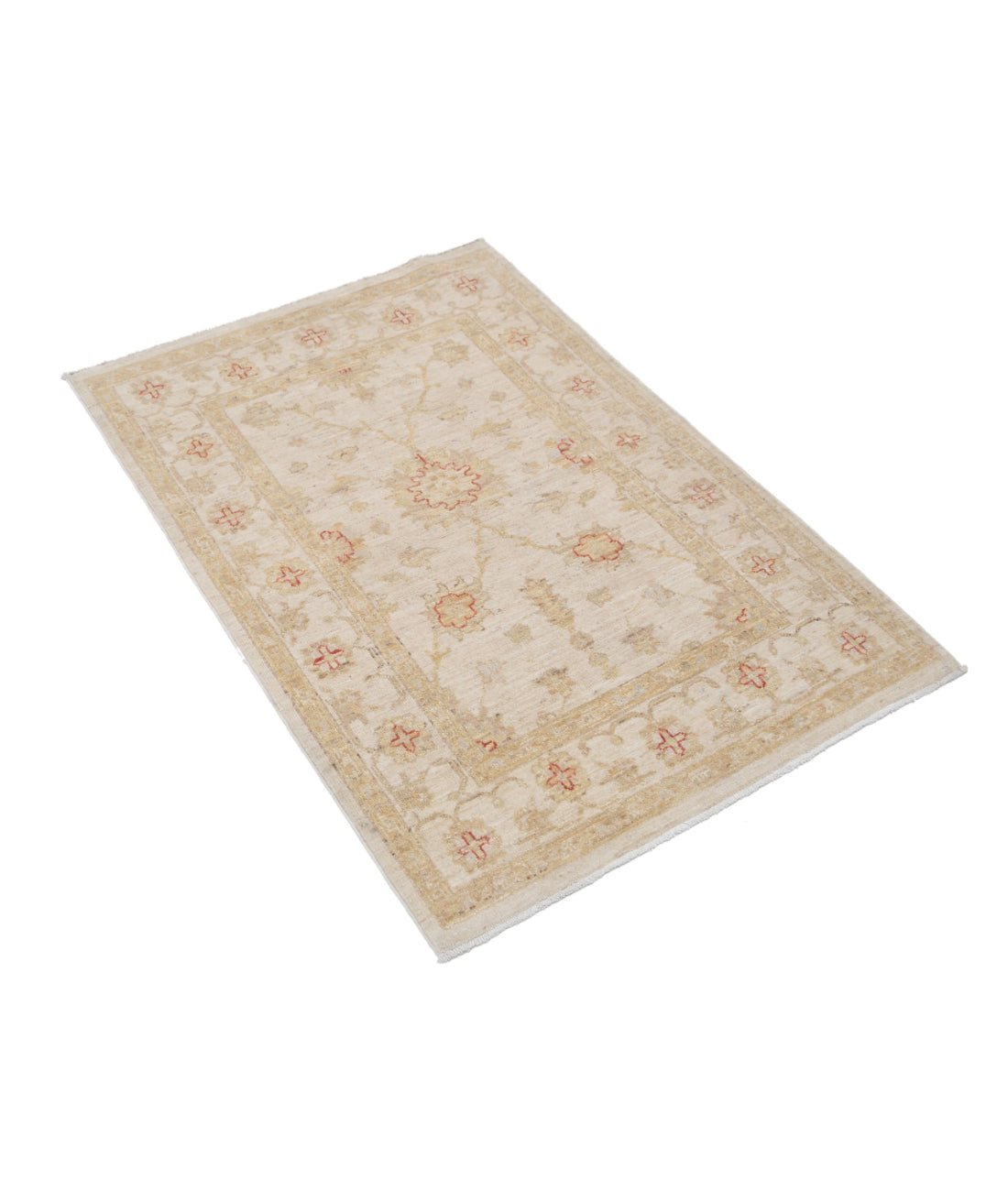 Ziegler 2'8'' X 3'11'' Hand-Knotted Wool Rug 2'8'' x 3'11'' (80 X 118) / Ivory / Ivory