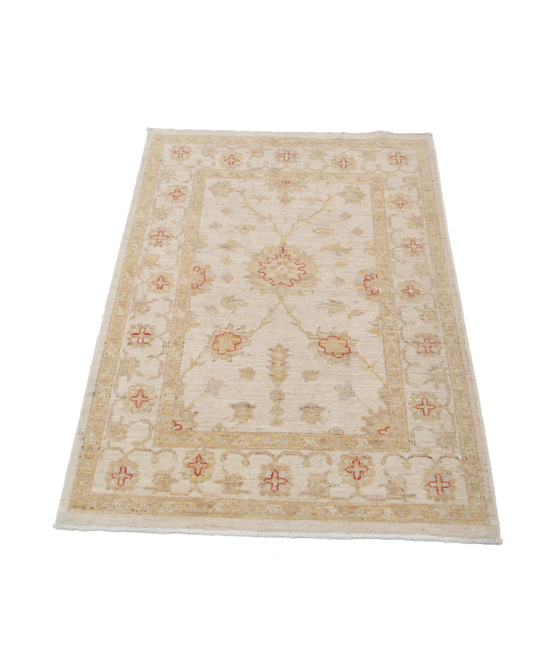 Ziegler 2'8'' X 3'11'' Hand-Knotted Wool Rug 2'8'' x 3'11'' (80 X 118) / Ivory / Ivory