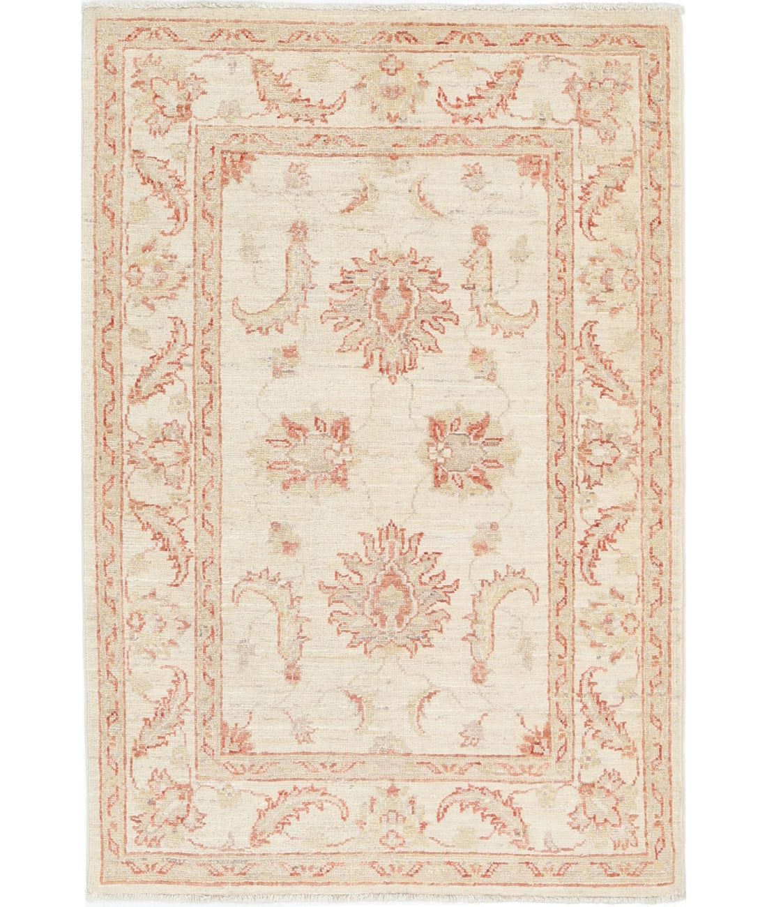 Serenity 2'8'' X 3'11'' Hand-Knotted Wool Rug 2'8'' x 3'11'' (80 X 118) / Ivory / Ivory