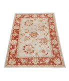 Ziegler 2'9'' X 3'10'' Hand-Knotted Wool Rug 2'9'' x 3'10'' (83 X 115) / Ivory / Red