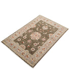 Ziegler 2'7'' X 3'10'' Hand-Knotted Wool Rug 2'7'' x 3'10'' (78 X 115) / Green / Brown