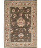 Ziegler 2'7'' X 3'10'' Hand-Knotted Wool Rug 2'7'' x 3'10'' (78 X 115) / Green / Brown