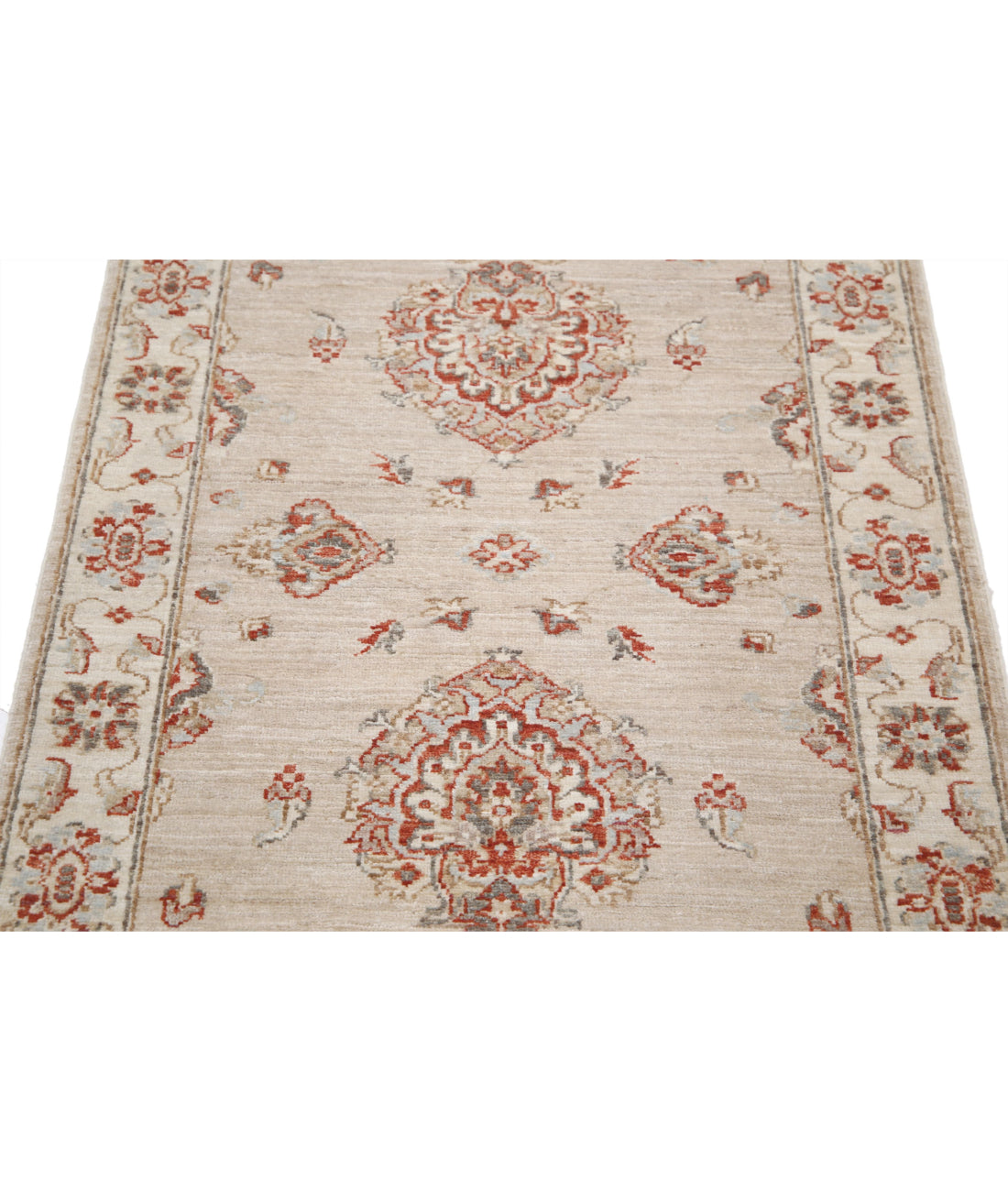 Ziegler 2'8'' X 3'11'' Hand-Knotted Wool Rug 2'8'' x 3'11'' (80 X 118) / Brown / Ivory