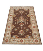 Ziegler 2'10'' X 4'9'' Hand-Knotted Wool Rug 2'10'' x 4'9'' (85 X 143) / Brown / Ivory