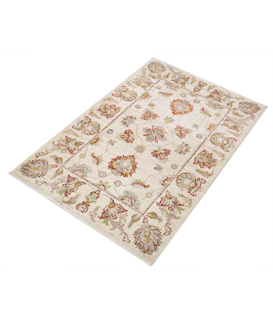 Ziegler 2'7'' X 4'0'' Hand-Knotted Wool Rug 2'7'' x 4'0'' (78 X 120) / Ivory / Ivory